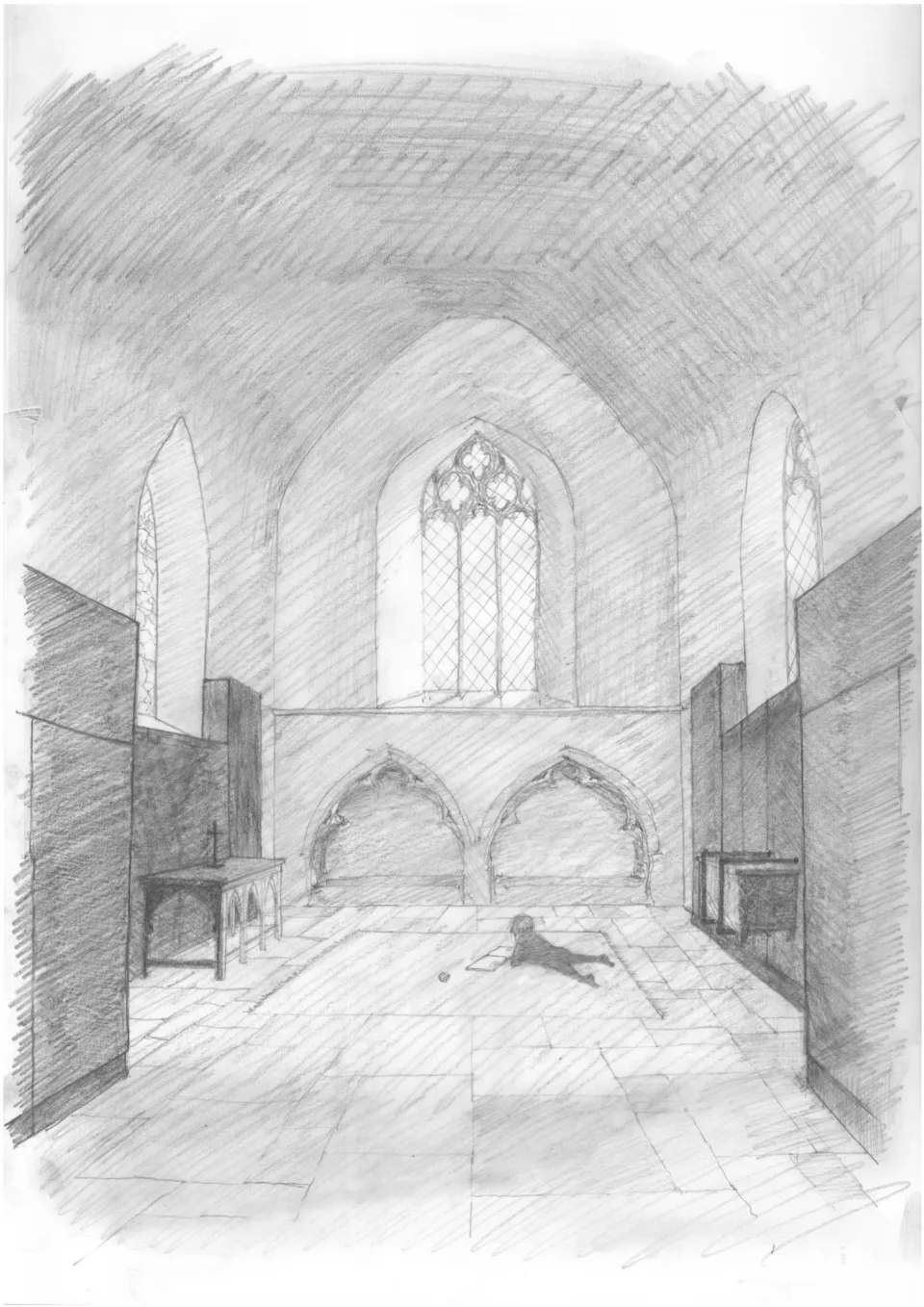 Sketch of Transept - St Michael's Church