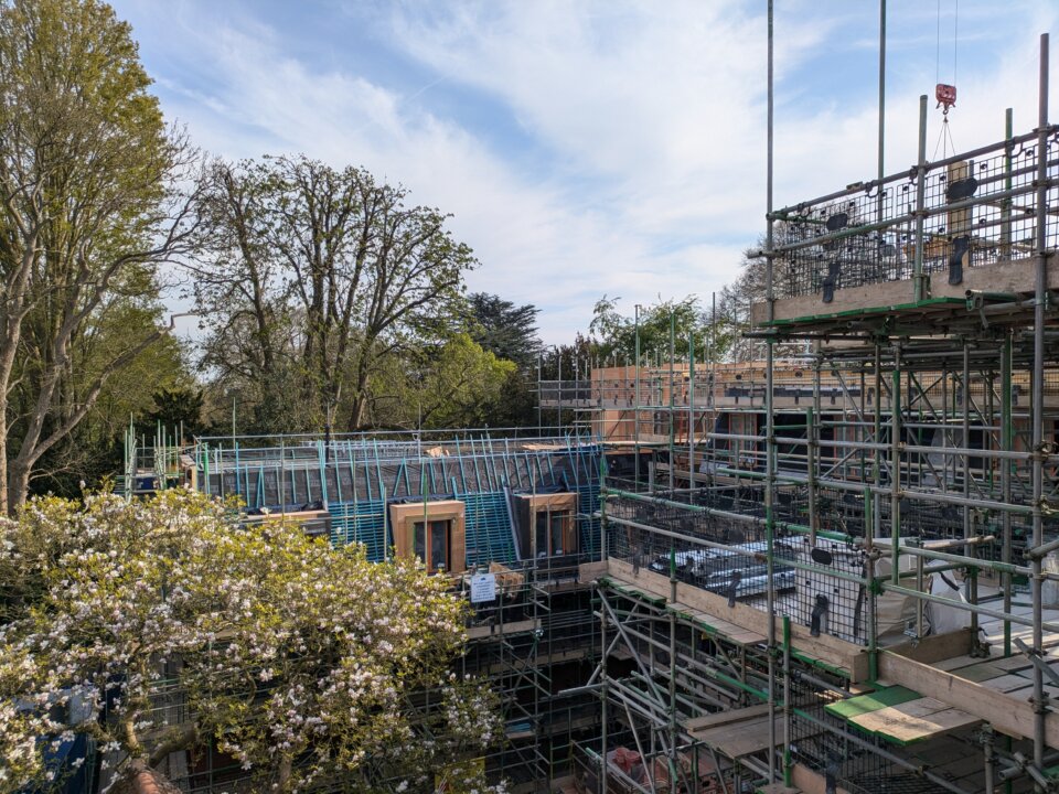 St Edmund Hall construction Image by SDC