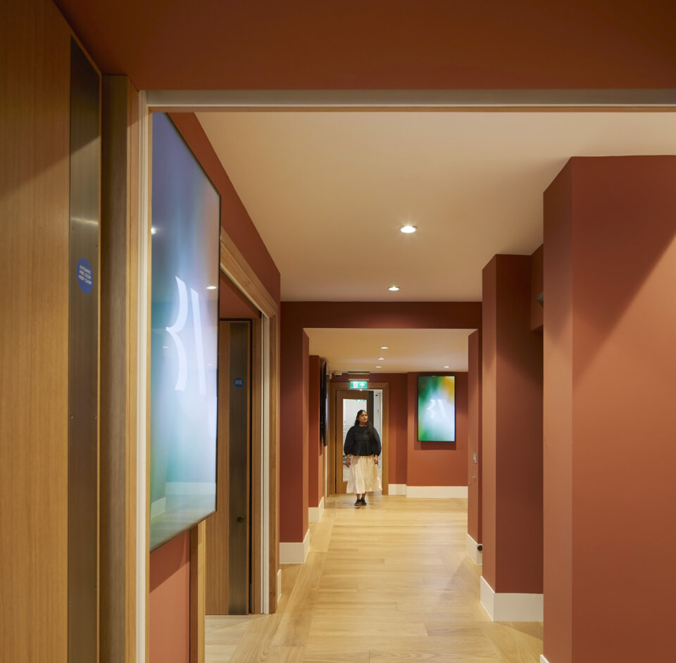 Wright & Wright British Academy Corridor with girl walking through