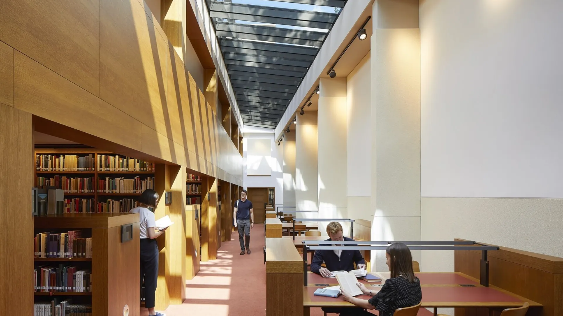 Students studying in the Reading Room at St John's College Library & Study Centre