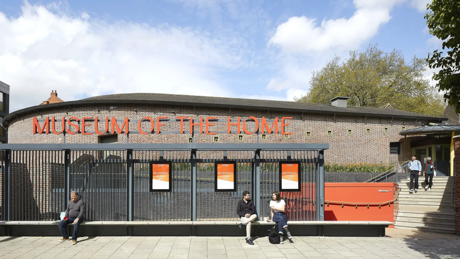 Entrance to the Museum of the Home as seen from Cremer Street in Hackney London