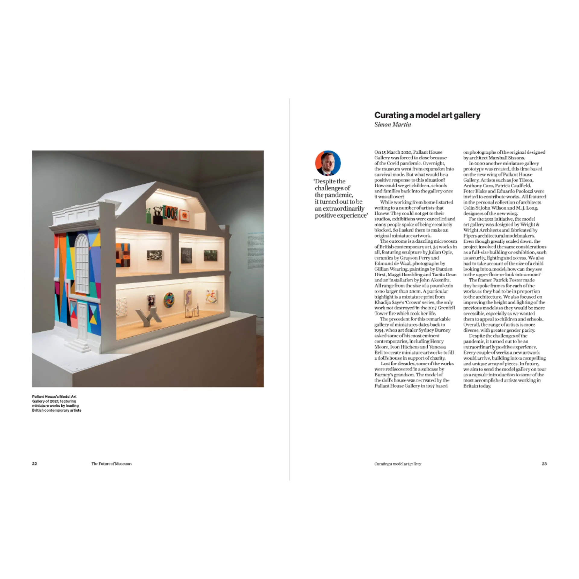 future of museums spread of pallant house gallery