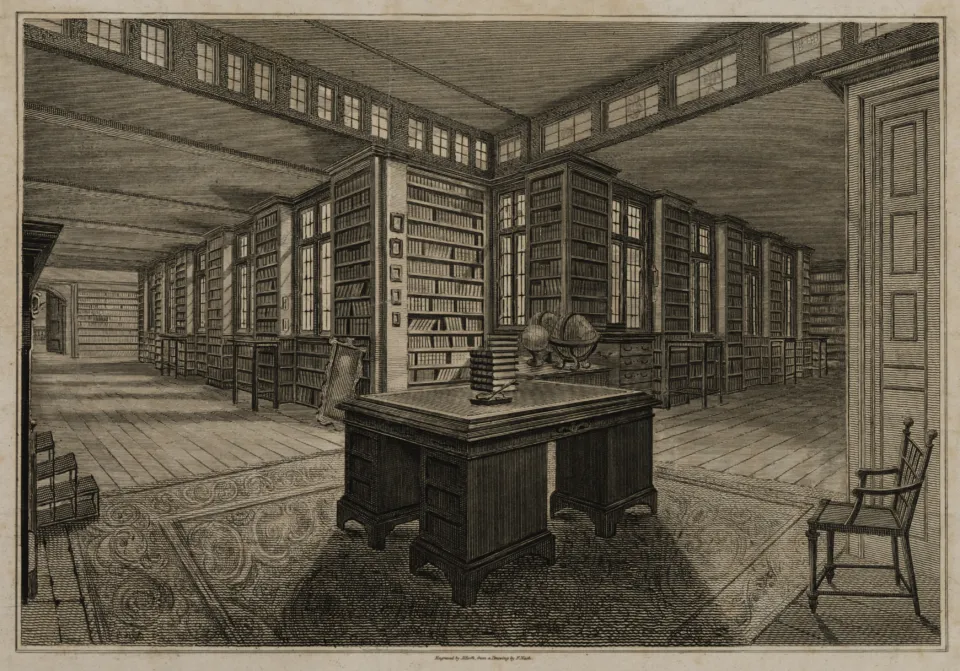 Historic photograph of Lambeth Palace Library
