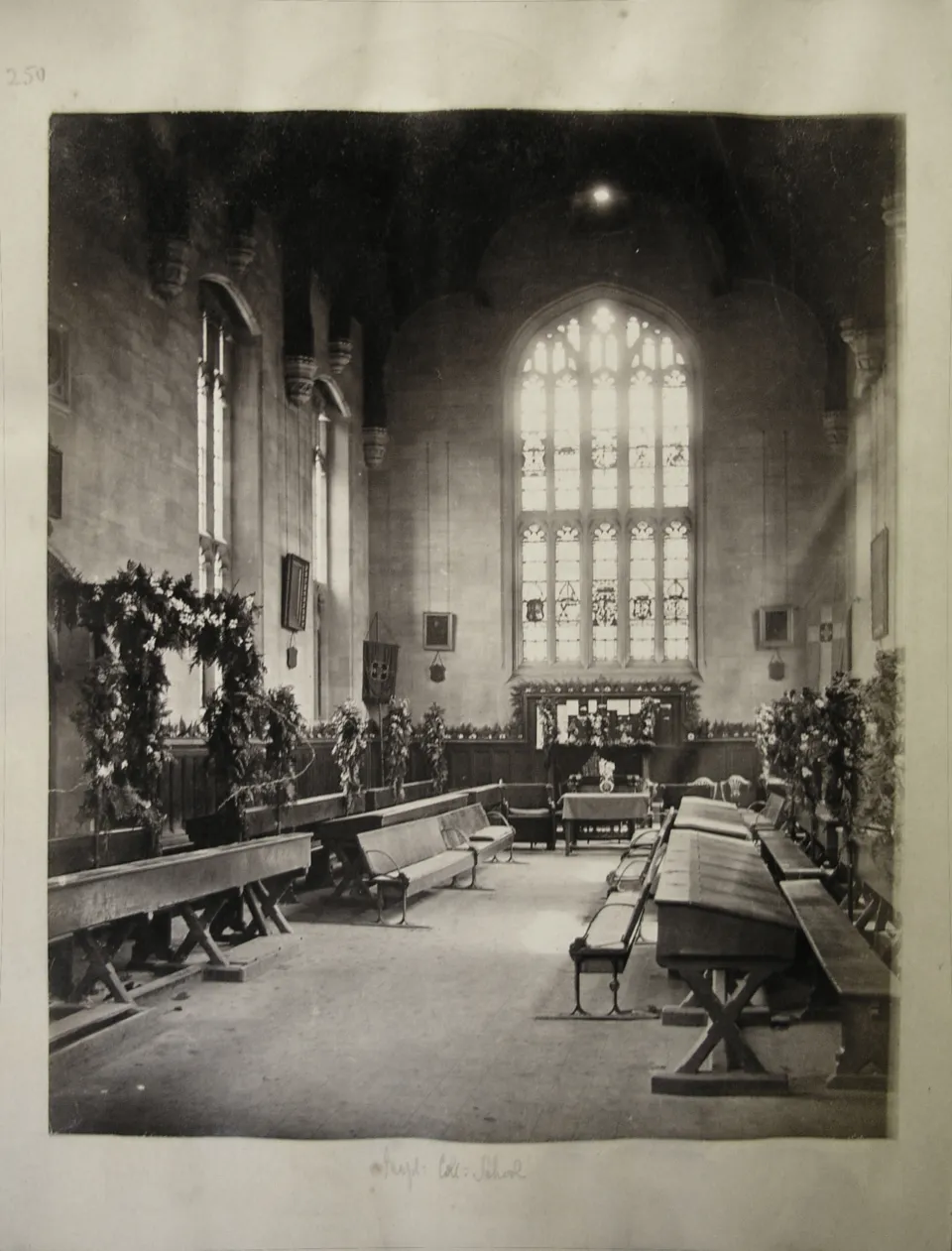 Historic image of Magdalen School College in black and white