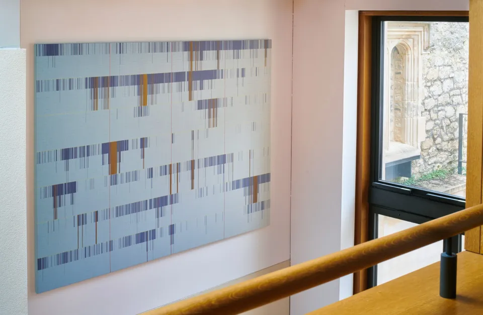 Image of a textile hanging on a wall