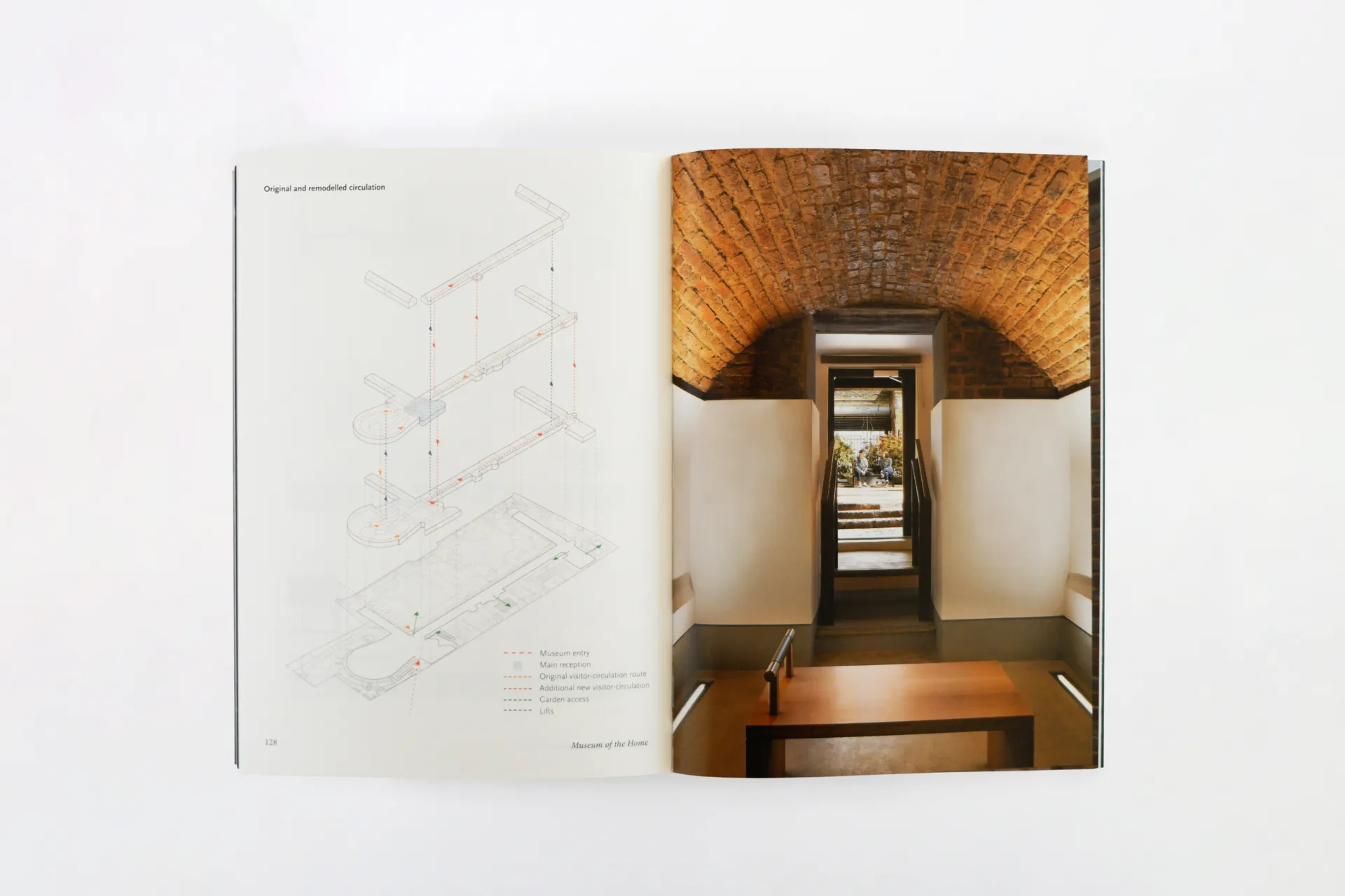 Open book with images and text