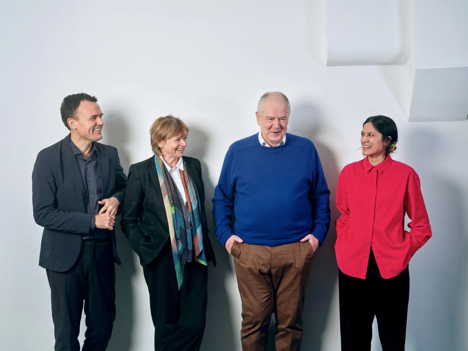 Stephen Smith, Clare Wright, Sandy Wright and Naila Yousuf standing together